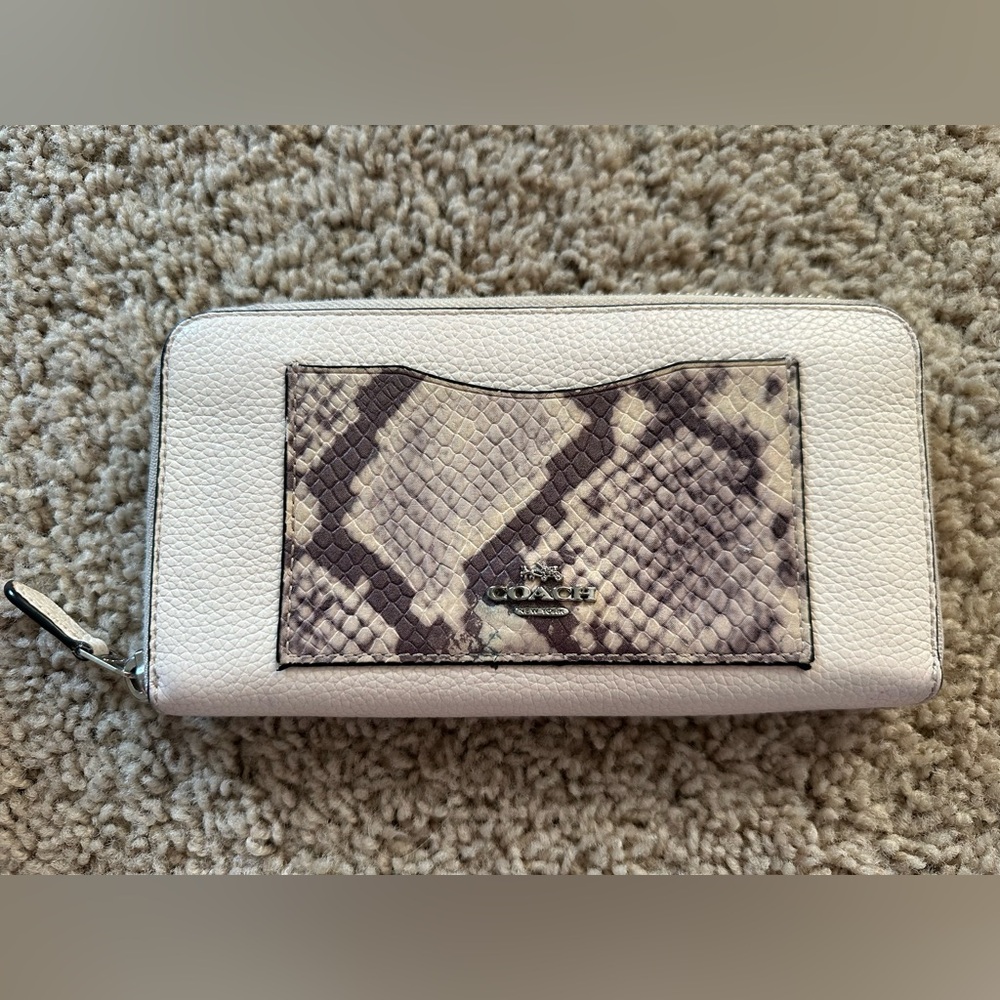 EUC Coach Snakeskin Wallet